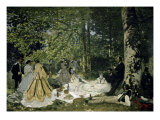 Le pique-nique Reproduction procédé giclée par Claude Monet