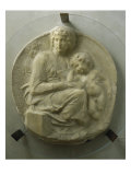 Madonna and Child (Tondo Pitti) reproduction procédé giclée par Michelangelo Buonarroti 