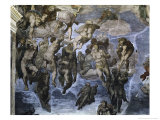 The, Detail Last Judgement Giclee Print by Michelangelo Buonarroti 