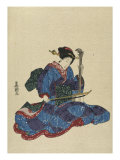 Shamisen Giclee Print by Toyokuni 