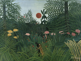 Foret Vierge au Soleil Couchant Giclee Print by Henri Rousseau