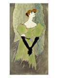 Yvette Guilbert by Henri de Toulouse-Lautrec, Giclee Print