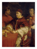 Giulio De' Medici and Pope Leo X and Cardinals Giclee Print by Raphael 