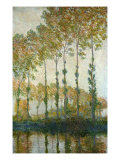Poplars on the Epte Giclee Print by Claude Monet