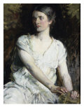 Woman in White Lámina giclée por Abbott Handerson Thayer Woman in White Lámina giclée por Abbott Handerson Thayer