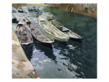 Boats at Rest Giclee Print by Joaquín Sorolla y Bastida