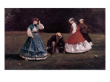 The Croquet Game Giclee Print by Winslow Homer