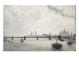 Charing Cross Bridge, London Giclee Print by Alfred Sisley