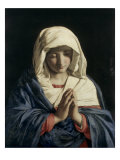 Madonna in Prayer reproduction procédé giclée par Giovanni Battista Salvi da Sassoferrato 