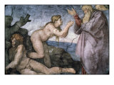 Creation of Eve reproduction procédé giclée par Michelangelo Buonarroti 