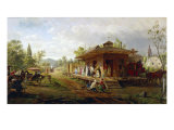 Station at Orange, New Jersey Impressão giclée por Edward Lamson Henry