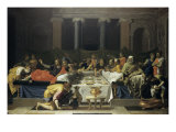 Mary Magdalene Anointing Jesus' Feet Giclee Print by Nicolas Poussin