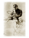 Sketch of a Cavalry Soldier (Civil War) Giclee Print by Winslow Homer