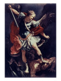Archangel Michael Reproduction procédé giclée par Guido Reni