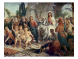 Christ's Entrance into Jerusalem Giclee Print by Bernhard Plockhorst