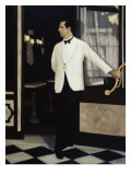 Italian Waiter Giclee Print by Dale Kennington
