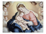 Madonna and Child in Glory Giclée-tryk af Giovanni Battista Salvi da Sassoferrato
