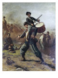 The Wounded Drummer Boy Giclee Print by Eastman Johnson