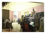 Une Seance Du Jury de Peinture reproduction procédé giclée par Henri Gervex