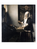 Woman Weighing Gold Giclee Print by Jan Vermeer