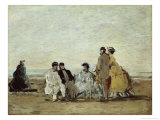 Personnages Sur la Plage Giclee Print by Eugène Boudin