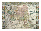 Map of Asia Giclée-tryk af Joan Blaeu Map of Asia Giclée-tryk af Joan Blaeu