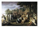 Penn's Treaty with the Indians Giclee Print by Benjamin West