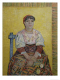 The Italian Woman (Agostina Segatori, Patron of the Cabaret, Le Tambourin), c.1887 Reproduction procédé giclée par Vincent van Gogh