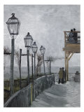 Terrace and Observation Deck at the Moulin Reproduction procédé giclée par Vincent van Gogh