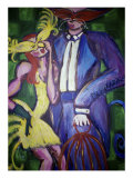 Cat and Canary Giclee Print by Gina Bernardini