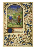 The, Detail Flight into Egypt reproduction procédé giclée par Simon Marmion