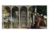 L'Annonciation reproduction procédé giclée par Paris Bordone