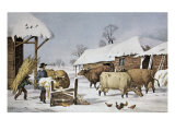 The Farm Yard Giclee Print by Currier & Ives The Farm Yard Giclee Print by Currier & Ives