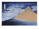 Red Fuji reproduction procédé giclée par Katsushika Hokusai