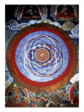 Mandala in Rinchepung Dzong, Paro, Bhutan Giclée-Druck