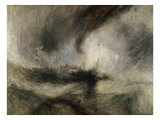 Snow Storm: Steam-Boat Off a Harbour's Mouth Giclee Print by William Turner