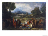 Saul Before Samuel and the Prophets reproduction procédé giclée par Benjamin West