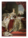 Queen Victoria of England in Her Coronation Robes Giclee Print by Franz Xavier Winterhalter