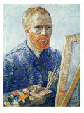 Self-Portrait in front of the Easel, c.1888 Giclée-tryk af Vincent van Gogh