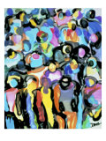Watercolor Group A reproduction procédé giclée par Diana Ong