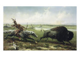 Buffalo Hunt Giclee Print by Frederick Walker
