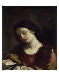 Magdalen Contemplating Stampa giclée di Guercino (Giovanni Francesco Barbieri)
