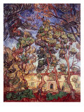 Trees in the Garden of Saint-Paul Hospital reproduction procédé giclée par Vincent van Gogh