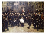 Napoleon's Farewell at Fountainbleau Giclee Print by Horace Vernet