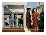 The Flagellation of Christ reproduction procédé giclée par Piero della Francesca 