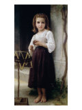 Child with a Ball of Wool Giclee Print by William Adolphe Bouguereau