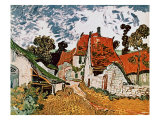 Street in Auvers (Les Toits Rouges), c.1890 Reproduction procédé giclée par Vincent van Gogh