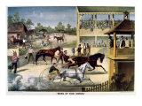 Bring Up Your Horses Giclee Print by Currier & Ives 