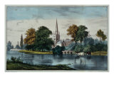 Stratford on Avon Giclee Print by Currier & Ives