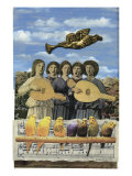 Alegría al mundo Lámina giclée por Gerry Charm